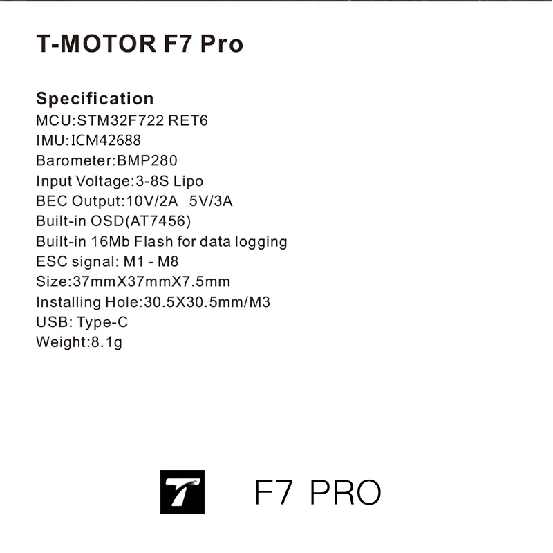 F7 PRO T-Motor Flight Controll - T-Motor F7 Pro Flight Controller recension och pris