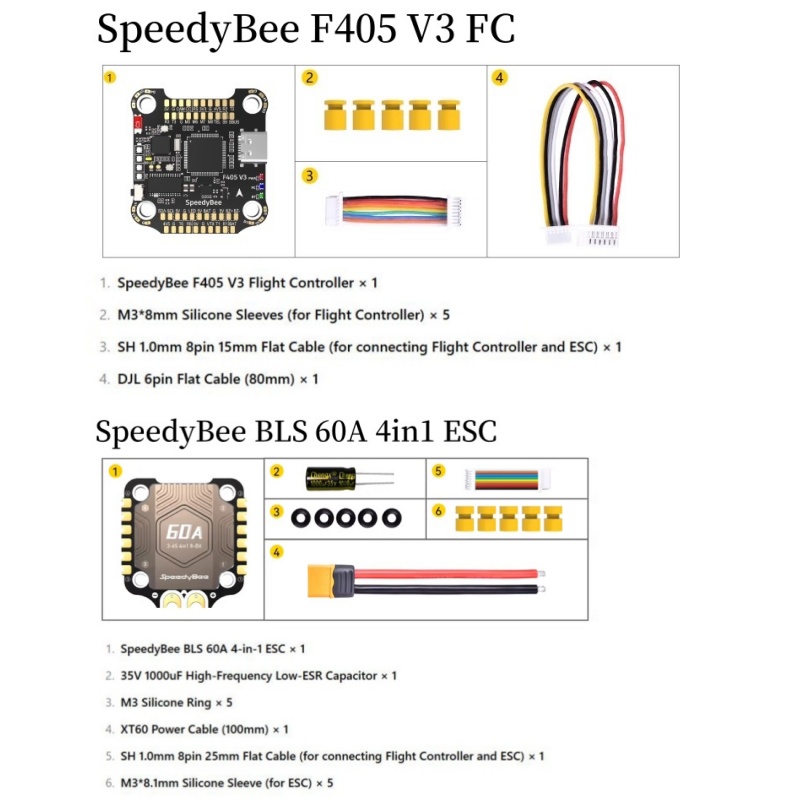 SpeedyBee F4 F405 V4 55A BLS 3 - Speedybee F405 V4 Bls 55A Stack recension och pris